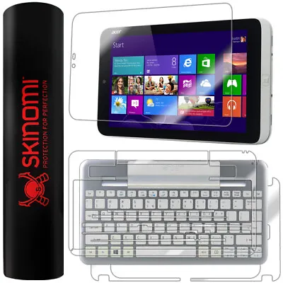 $26.51 • Buy Skinomi� Screen Protector+Clear Keyboard Skin For Acer Iconia W3 Tablet+Keyboard