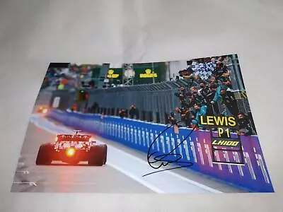 LEWIS HAMILTON RARE SIGNED 2021  AMG MERCEDES F1 20x30 PHOTO • £1