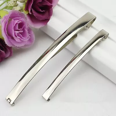 £4.27 • Buy Craft DIY Stainless Steel Korea Style Silicone Barrette Hair Clips 70mm 90mm