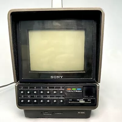 VTG Sony Trinitron KV5200 Portable Color TV Receiver Made In Japan 1979 PARTS • $64.99