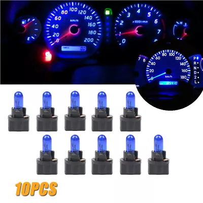 10pcs Blue T5 SMD Car LED Dashboard Instrument Interior Light Bulb Accessories • $11.48