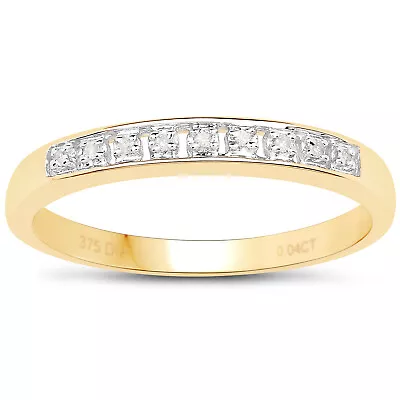 9ct Gold 3mm Slim Diamond Eternity Ring- Anniversary Ring  Size Range H - X • £139.99