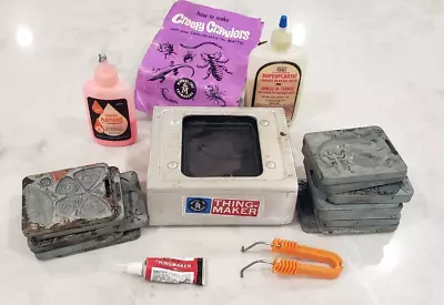 Mattel Creepy Crawlers - Working Thing Maker Plasti Goop Plates Cement Etc. • $14.95