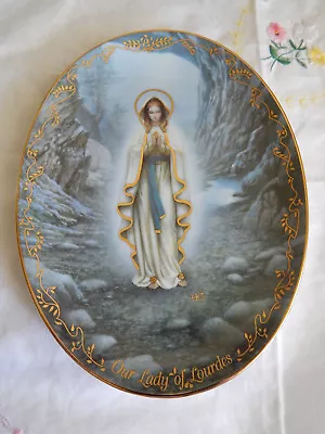 Our Lady Of Lourdes Plate Visions Of Our Lady Coa • $14.99