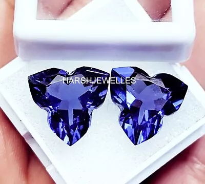 18 Ct Loose Gemstone Fancy Cut Natural Tanzanite Certified Pair H252 • $14.50