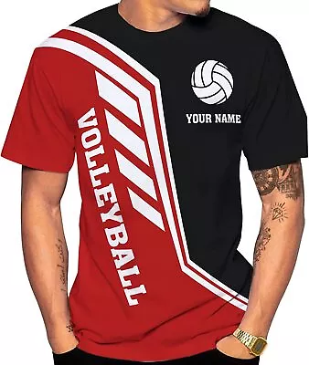 Personalized Name Volleyball Shirt 3D Girls Boys Volleyball T-Shirt Mom Dad Vo • $22.99