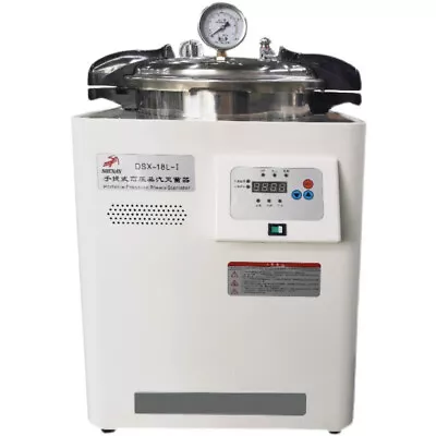 18L-30L Portable High Pressure Steam Sterilizer Autoclaves Lab Equipment 50~126℃ • £779.99