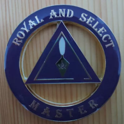 Masonic Auto Car Badge Emblems Mason E16 ROYAL AND SELECT MASTER • $8.99