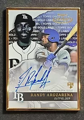 2020 Topps Gold Label Framed #GLA-RAR Randy Arozarena Rookie Auto RC • $0.99