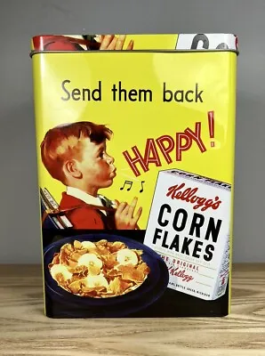 Kellogg’s Cereal Box Tin Corn Flakes - Vintage Style - 25cm Tall • £14.99