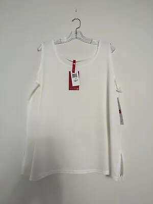 IC Collection Women Ecru (white) Sleeveless T-Shirt XL • $19.99