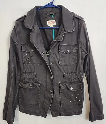 Mossimo Supply Co Womens Jean Jacket  Size L Charcoal Gray  • $19.99