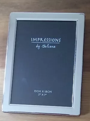 An Impressions By Juliana Silver Plate Photo Frame • £1.99