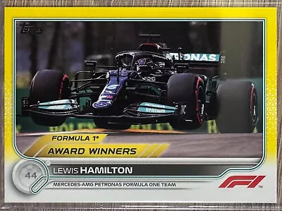 Lewis Hamilton 2022 Topps Formula 1 F1 Mercedes-amg Yellow Parallel#103/125 #195 • $19.99