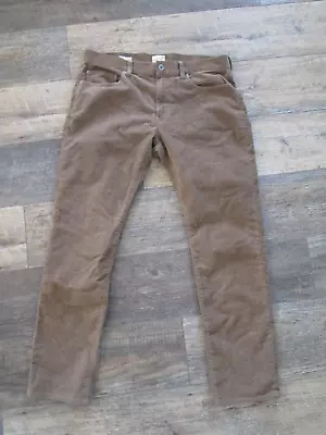 J Crew Men's 484 Slim Brown Corduroy Pants Sz. 33X30 • $16