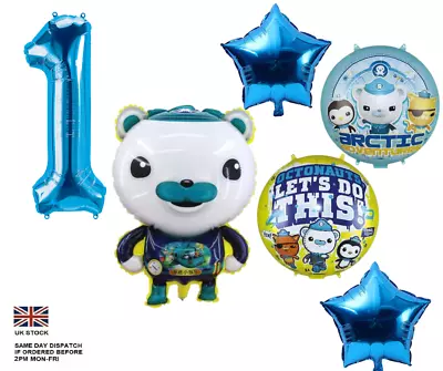 New Octonauts Helium Foil Balloon Captain Barnacles Kids Party Decorations • £7