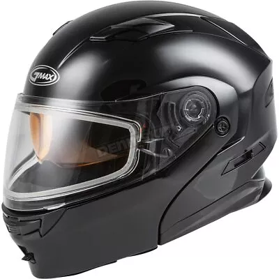 GMax Black MD01S Modular Snowmobile Helmet W/Dual Lens Shield (XL) M2010027-ECE • $233.96