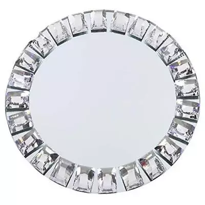  Mirror Charger Plates Bulk Set Of 4 Silver Mirrored Glass Charger Plates  • $90.77