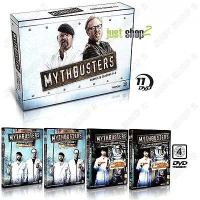 Mythbusters Season 1 & 2 : Brand New 11 DVD Collector's Gift Boxset (RARE) • $82.95