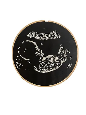 Personalised Ultrasound Baby Scan Embroidery Gift • £45