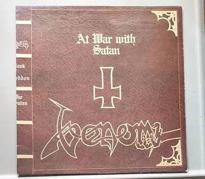 Venom - At War With Satan  + Insert - Neat Records 1015 - 1st Press - Uk 1984 - • $37.34