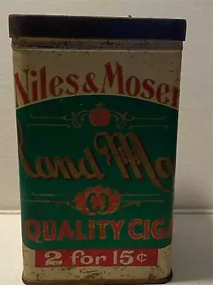 Vintage Niles & Moser Hand Made Cigar Tin • $28