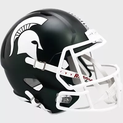 Michigan State Spartans Satin SPEED Riddell Full Size Replica Football Helmet • $159.95