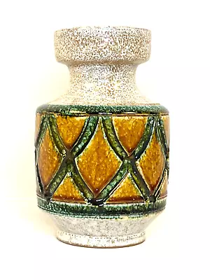 Vintage Italian Art Pottery Vase Nuovo Rinascimento Bitossi Era Green Brown 8  • $29.99