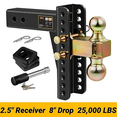 XPE Trailer Hitch Fits 2.5 Inch Receiver 8 Inch Adjustable Drop Hitch 25000LBS • $159.99