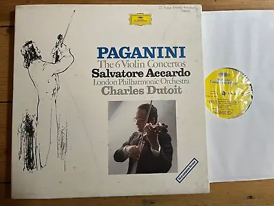 2864 005 Paganini The 6 Violin Concertos Accardo 5 LP Box • £25