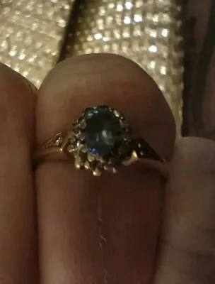 Ladies Vintage Ceylon Sapphire 9ct Gold Ring • £399