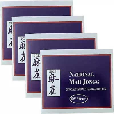 4PCS NEWEST MahJong Card National League Mah Jongg Large Size Rule Score Cards • $4.99