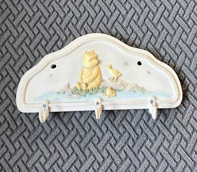 Michel & Co Classic Pooh Wall Plaque With Hooks  Disney Winnie The Pooh 8.25” ** • $13.50