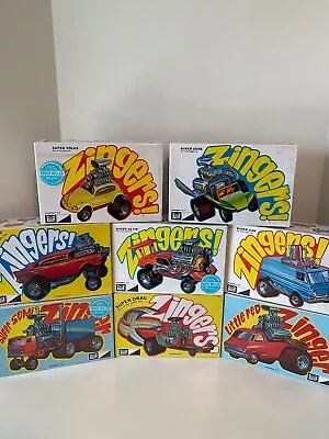 Vtg Nos Sealed Rare Complete Set Of All 8 Mpc Zingers Custom Hot Rod Model Kits • $200.50