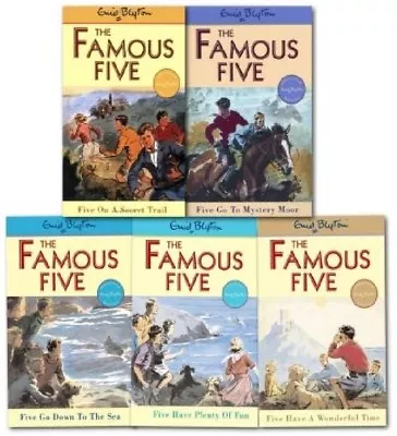 £14.95 • Buy NEW SET Of 5 X FAMOUS FIVE Books 11-15 Enid Blyton 11 12 13 14 15  (ADVENTURES)