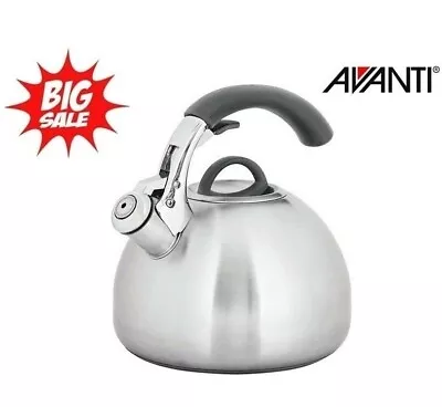 $49.95 • Buy  Avanti Kettle Varese 2.5L Stainless Steel Whistling Kettle Stove Top Induction