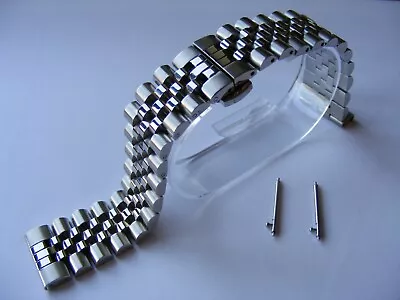£24.99 • Buy Seiko Jubilee Style Solid 5 Link Stainless Steel Watch Strap Bracelet 20 Mm NEW 