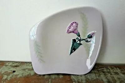 Carlton Ware CONVOLVULUS Mauve And Green Butter Pat Dish • $20