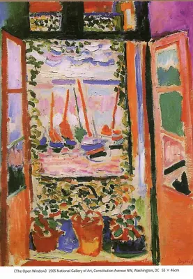 The Open Window Henri Matisse (French 1869-1954) --POSTCARD • $3.99