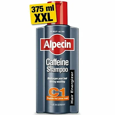 £7.99 • Buy Alpecin Caffeine Shampoo C1 1x 375ml Natural Hair Growth Shampoo For Men