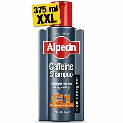 £7.99 • Buy Alpecin Caffeine Shampoo C1 1x 375ml Natural Hair Growth Shampoo For Men