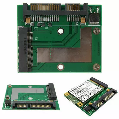 MSATA SSD To 2.5'' SATA III 3 Adapter Converter Card Module Board Mini PCIe • £3.49