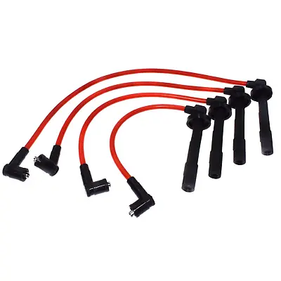Set Of 4 ZFR5F-11 D16Y8 8034 10.2MM RACING SPARK PLUG WIRES For Honda Civic New • $29.85