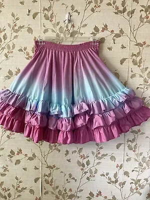 $22 • Buy Square Dance Skirt, Tye Dyed Pinks, Blue, And Lavender