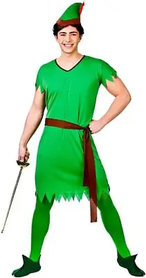 £11.99 • Buy Adult Men's Lost Boy Robin Hood Fancy Dress Costume 