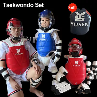 Taekwondo Gear Helmet Armor Kickboxing Glove Taekwondo Equipment Head Protector  • $70.18