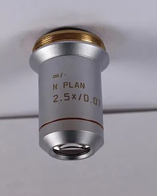 $349.99 • Buy Leica N Plan 2.5x /.07 Infinity M25 Thread Low Power Microscope Objective
