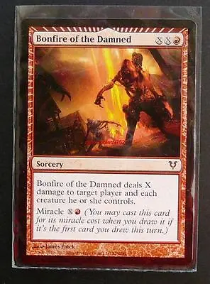 2012 Mtg Mint Trading Card Bonfire Of The Damned - Sorcery Llc 129/244 • $29.36