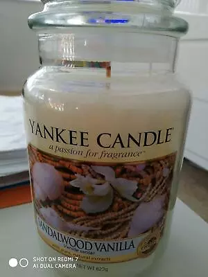 Yankee Candle Large Jar 'sandalwood Vanilla' - New & Unused - Now V Hard To Find • £38