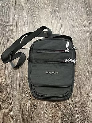 NWOT Baggallini RFID Journey Crossbody Bag Charcoal  $65 MSRP • £23.11